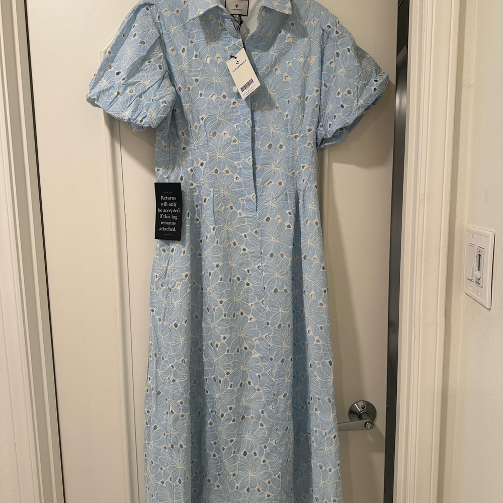 Tuckernuck Blue Eyelet Delaney Dress